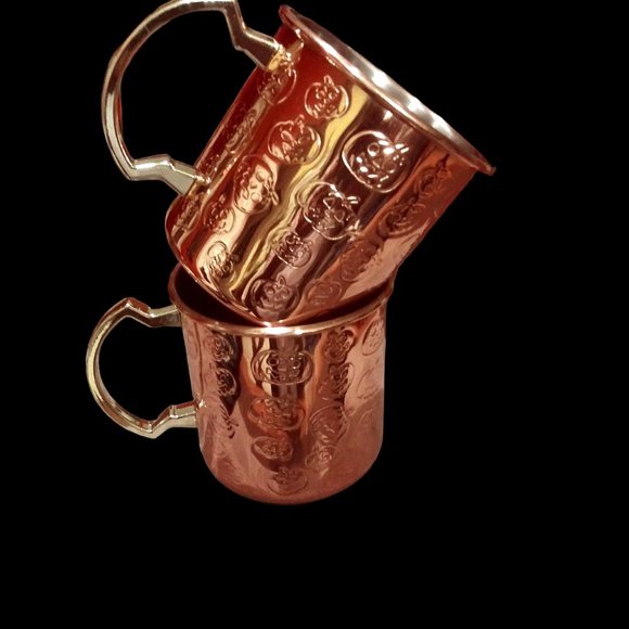 Moscow Mule Mugs with Stainless Steel lining, 16 Ounce Mug, Copper Cup Drinkware - Picture 1 of 15
